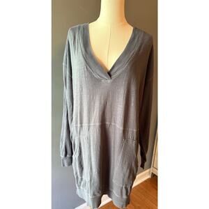 Natural Life Oversized Tunic size Small V Neck 100% Cotton